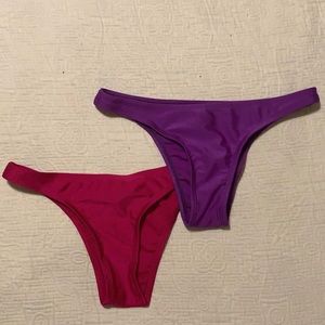 Two bikini bottoms